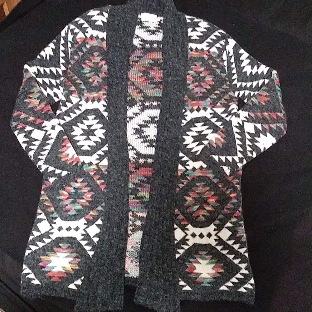 Tribal print cardigan